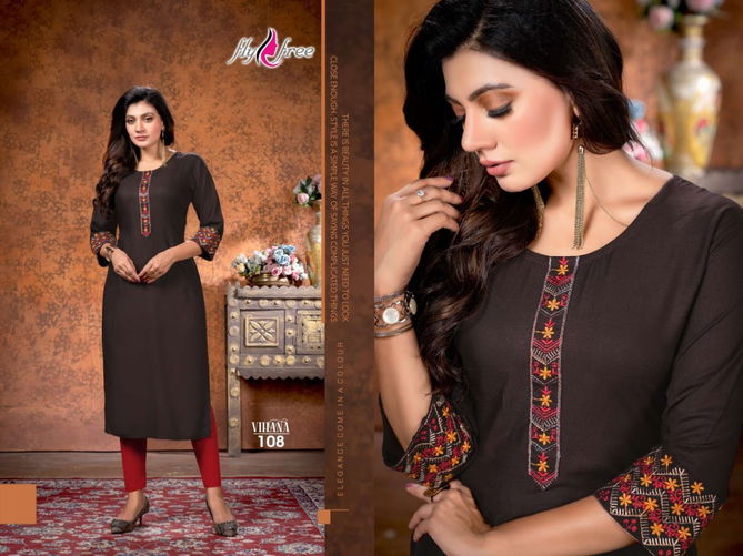 Fly Free Vihana New exclusive Wear Designer Rayon Kurti Collection